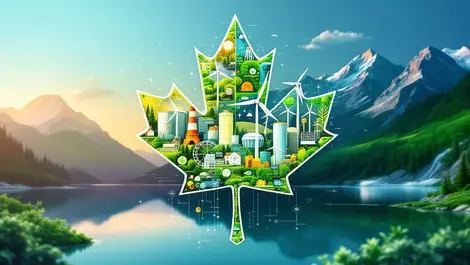Canadian maple leaf tech green energy wind turbines carbon storage quebec newfoundland