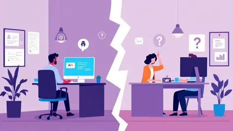 Illustration contrasting not for profit offices modern vs outdated tech australia nz digital gap