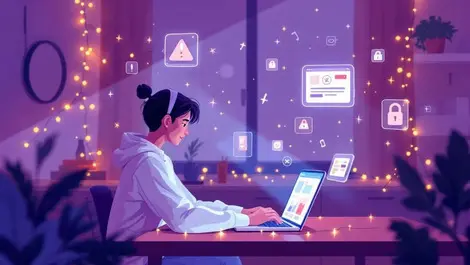 Holiday online shopping spain cozy apartment security alerts