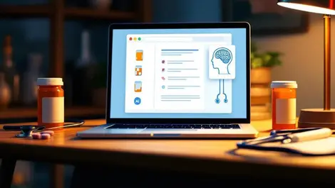 Laptop utah home medical form ai brain network pills stethoscope