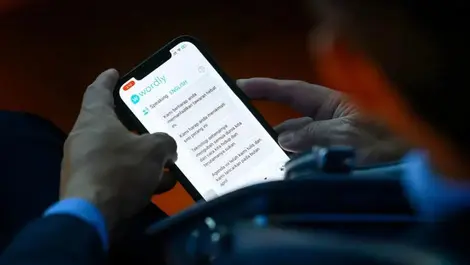 Wordly on phone