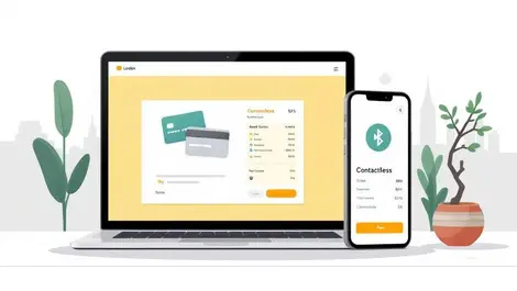 Uk online checkout laptop phone bank card contactless london