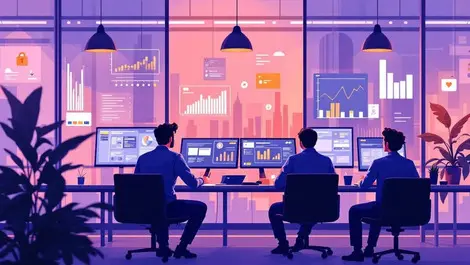 London fintech office payment dashboard charts analysts fraud