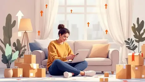 Uk home online shopping laptop smartphone delivery trend